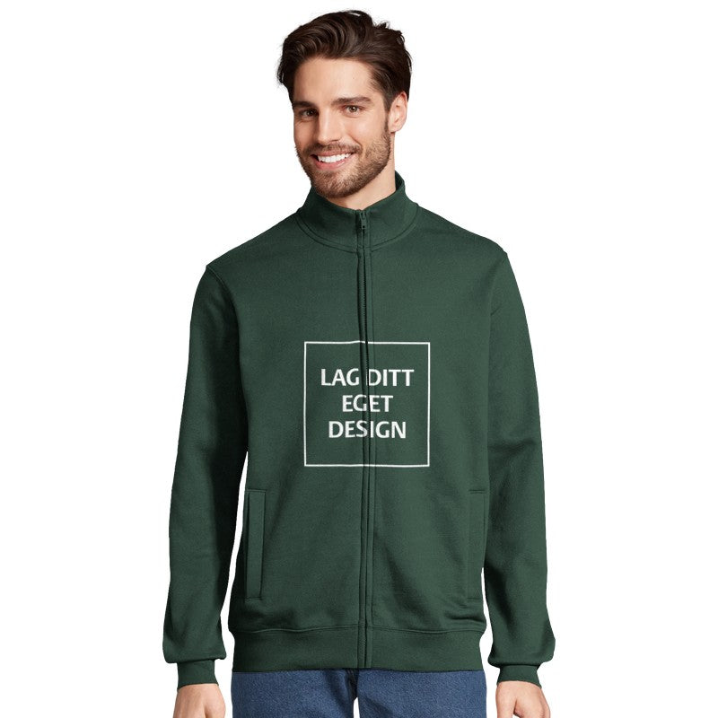 Designa din egen tröja med dragkedja | Personligt tryck på sweatshirt med hel dragkedja