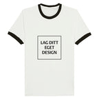 Unisex ringad T-shirt med eget tryck