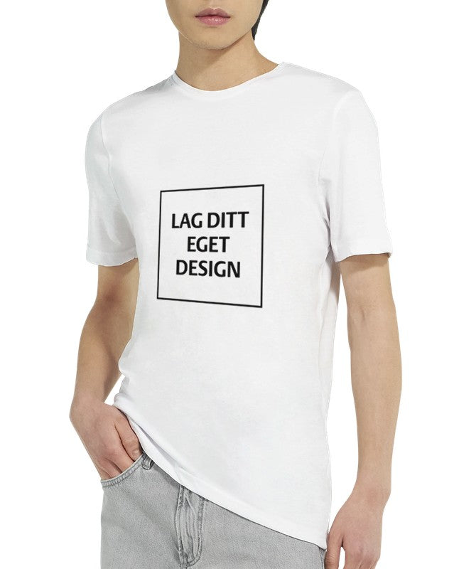 Designa din egen polycotton-unisex-T-shirt med tryck – personlig stil och komfort