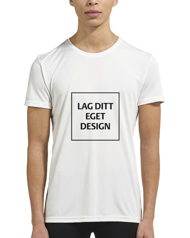 Performance-unisex-T-shirt – designa din egen med tryck
