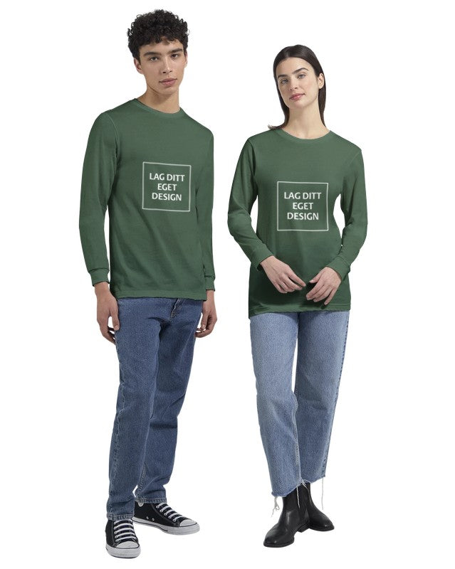 Premium långärmad T-shirt med eget tryck