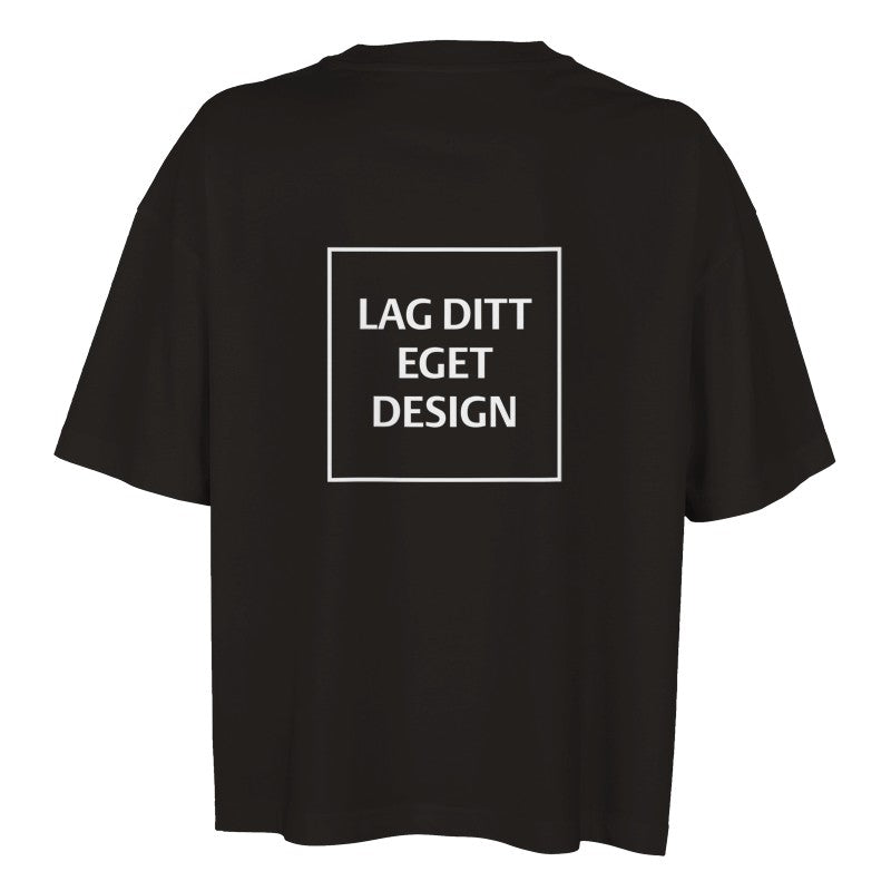 Ekologisk oversized-T-shirt för kvinnor | designa din egen T-shirt med tryck