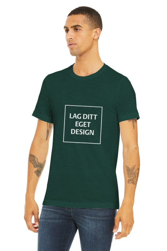 Designa din egen triblend-T-shirt | Mjuk unisex-T-shirt med eget tryck