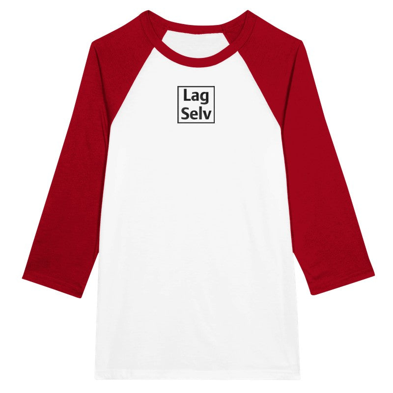 Skapa din egen unisex-raglant-shirt med 3/4-ärmar | Med eget broderi
