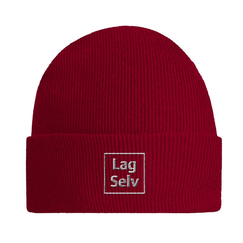 Klassisk mössa med uppvikt kant och broderi | Designa din egen mössa