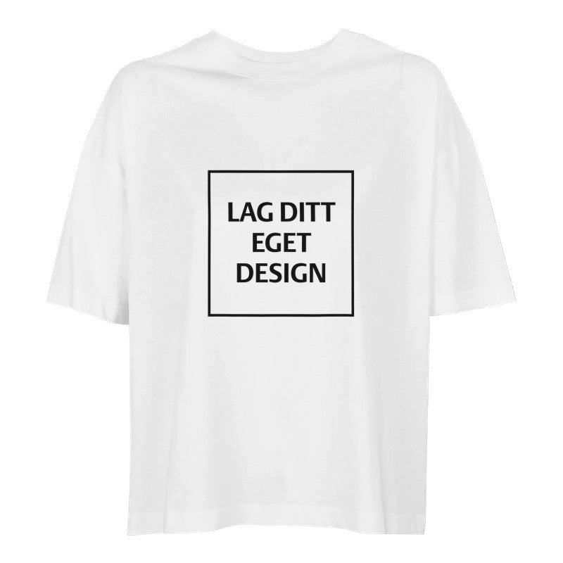 Ekologisk oversized-T-shirt för kvinnor | designa din egen T-shirt med tryck