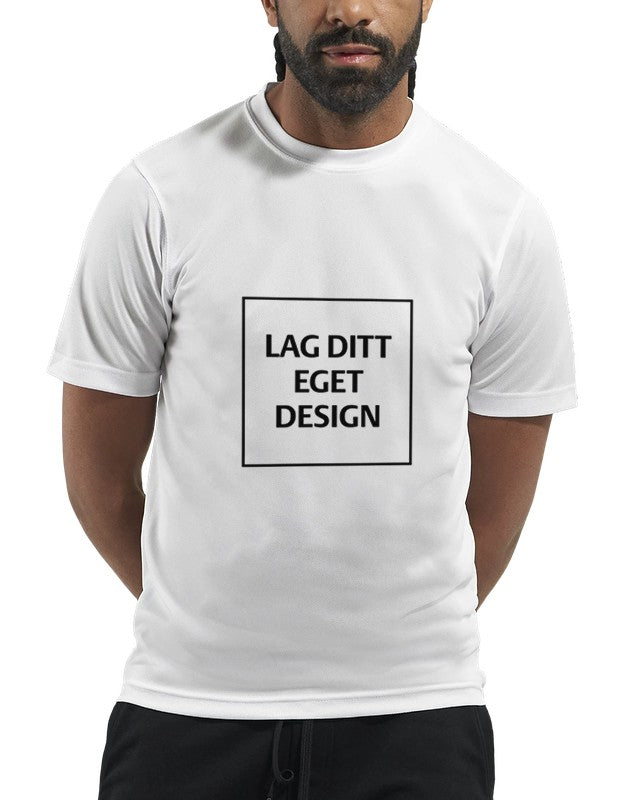 Performance-unisex-T-shirt – designa din egen med tryck