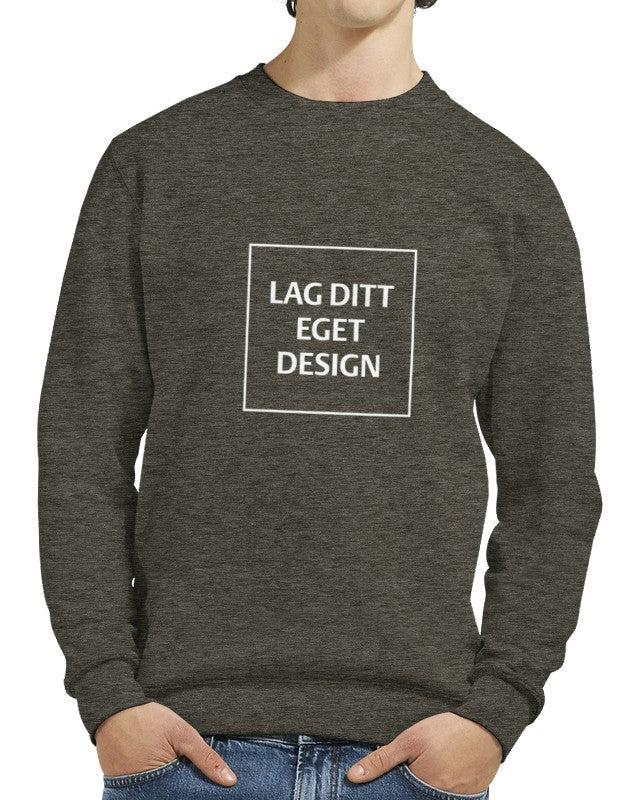 Designa din egen premiumtröja med rund hals och unikt tryck