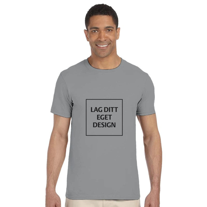 Klassisk unisex-t-shirt med rund hals för eget tryck | Designa din egen t-shirt