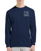 Personlig unisex-långärmad t-shirt med broderi – Designa din egen