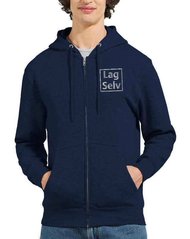 Designa din egen premium-unisex-hoodie med personligt broderi