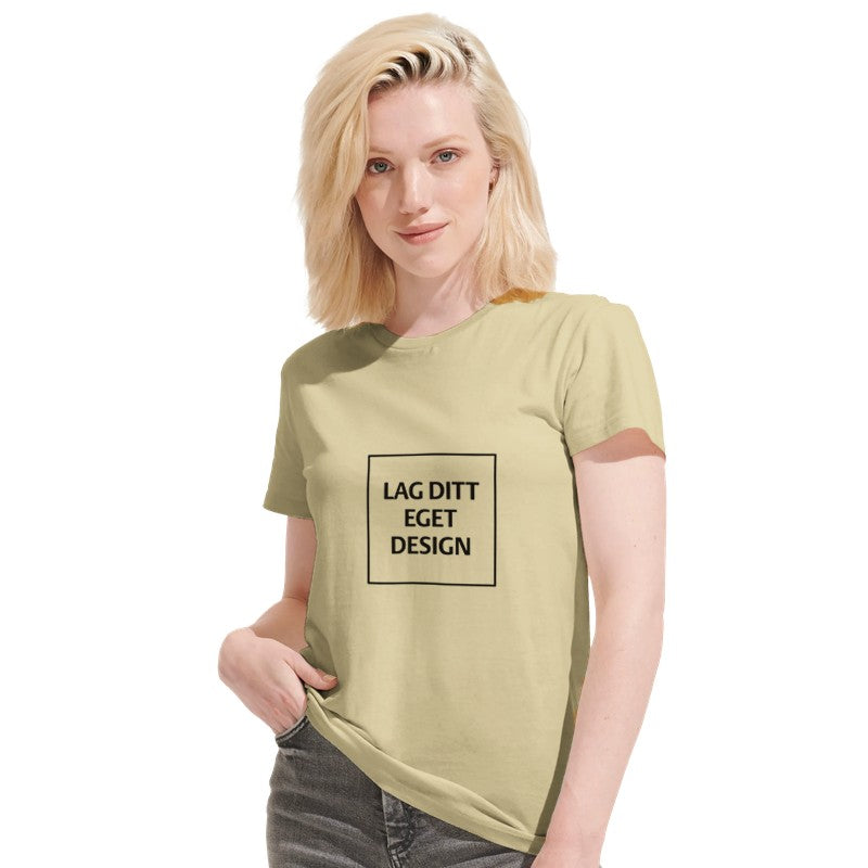 Återvunnen unisex-T-shirt med rund hals | Designa din egen T-shirt med tryck