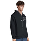 Ekologisk unisex-hoodie med dragkedja | Personligt broderi