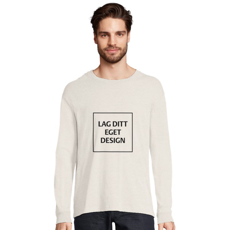 Designa din egen ekologiska långärmade T-shirt | Eget tryck