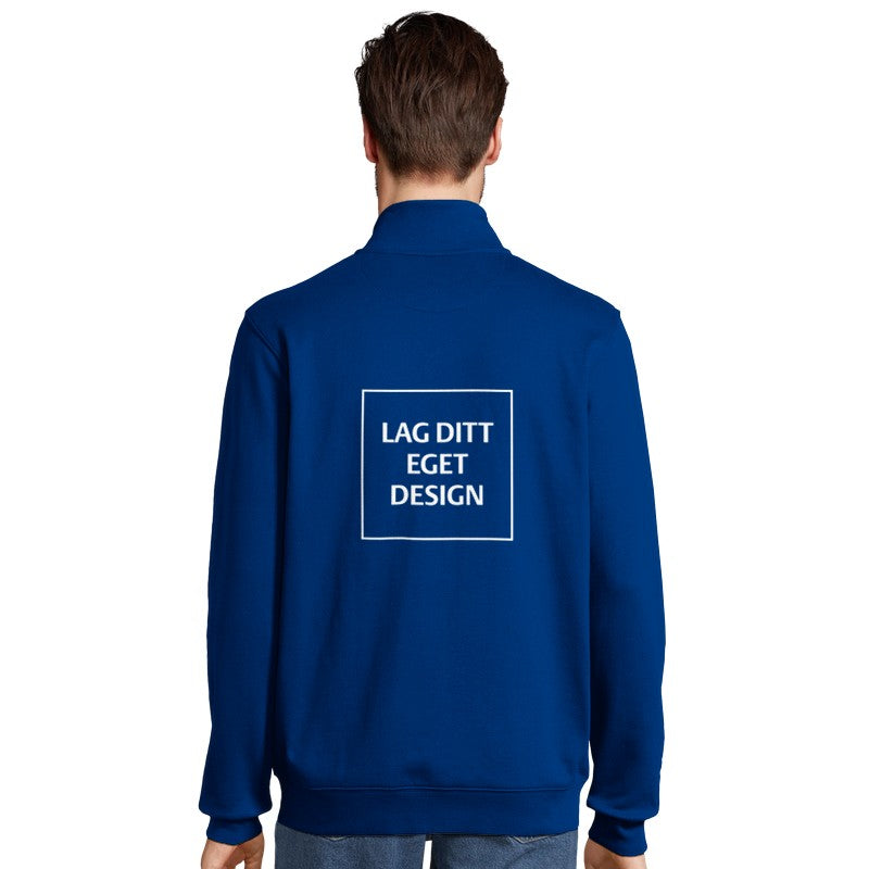 Designa din egen tröja med dragkedja | Personligt tryck på sweatshirt med hel dragkedja