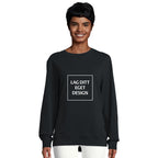 Ekologisk unisex-tröja med eget tryck | Designa din egen sweatshirt med rund hals