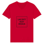 Designa din egen premium unisex-t-shirt med V-ringning och eget tryck