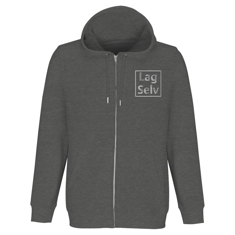 Ekologisk unisex-hoodie med dragkedja | Personligt broderi