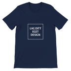 Premium unisex-t-shirt med rund hals | Designa din egen med eget tryck