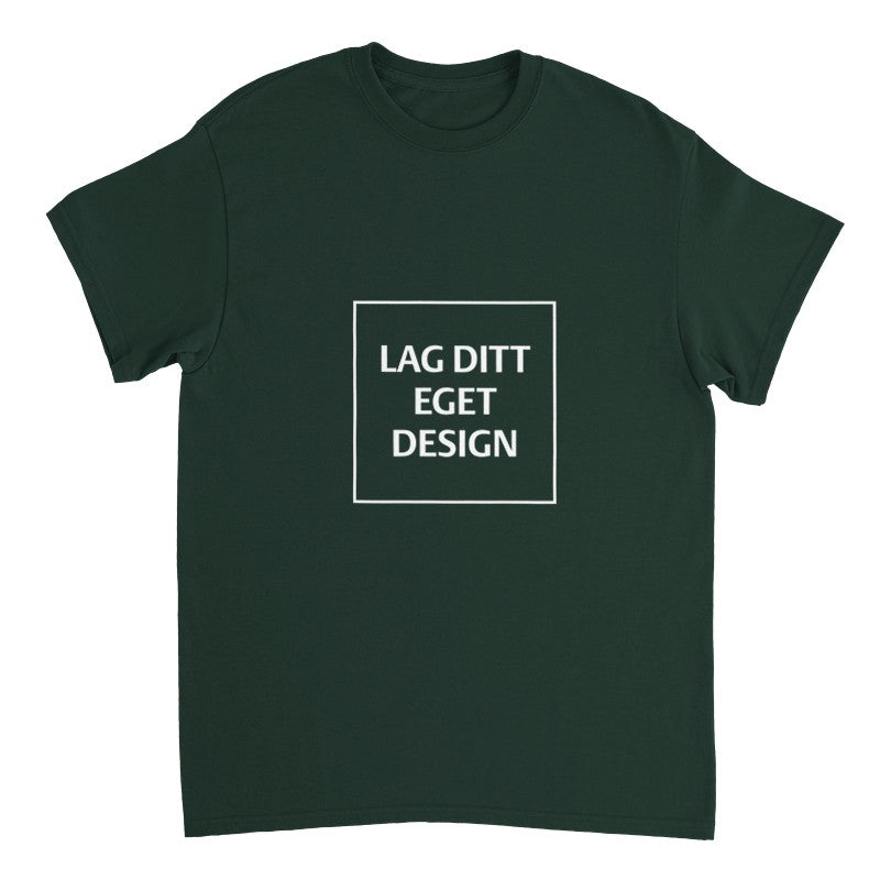 Designa din egen t-shirt med tryck | Robust unisextröja med rund hals