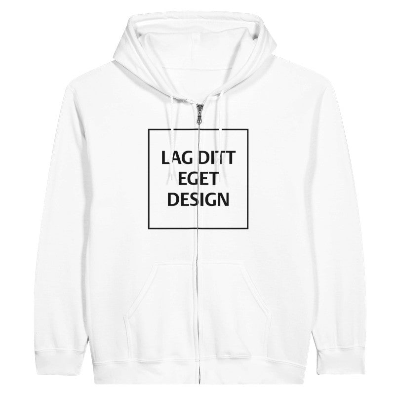 Personlig hoodie med dragkedja | Skapa din egen zip-hoodie med eget tryck