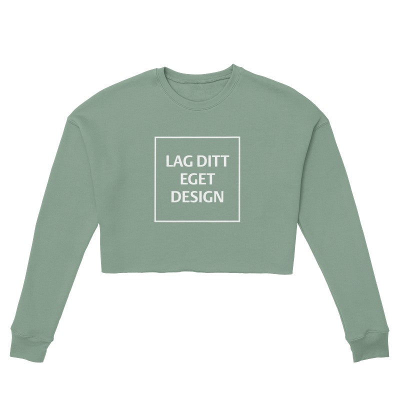 Designa din egen cropped sweatshirt för damer | personlig tröja med tryck