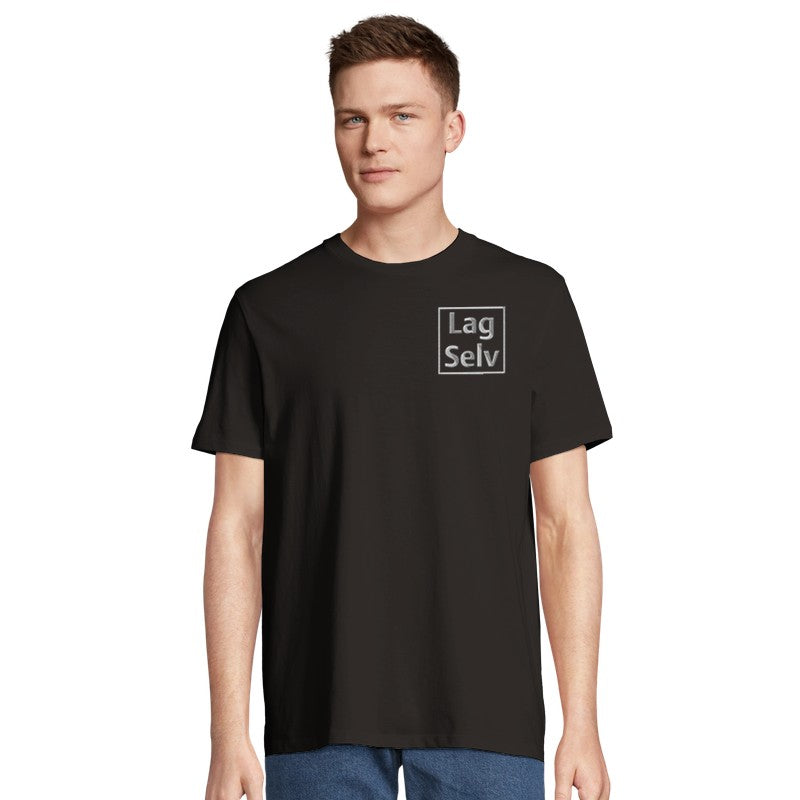 Designa din egen ekologiska unisex-T-shirt med personligt broderi