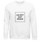 Ekologisk unisex-tröja med eget tryck | Designa din egen sweatshirt med rund hals