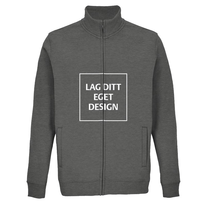 Designa din egen tröja med dragkedja | Personligt tryck på sweatshirt med hel dragkedja