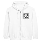 Designa din egen hoodie med broderi – Klassisk unisex-hoodie med dragkedja