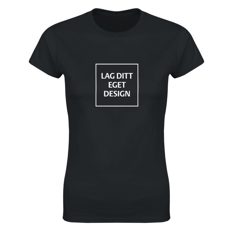 Klassisk dam-t-shirt | Designa din egen med eget tryck
