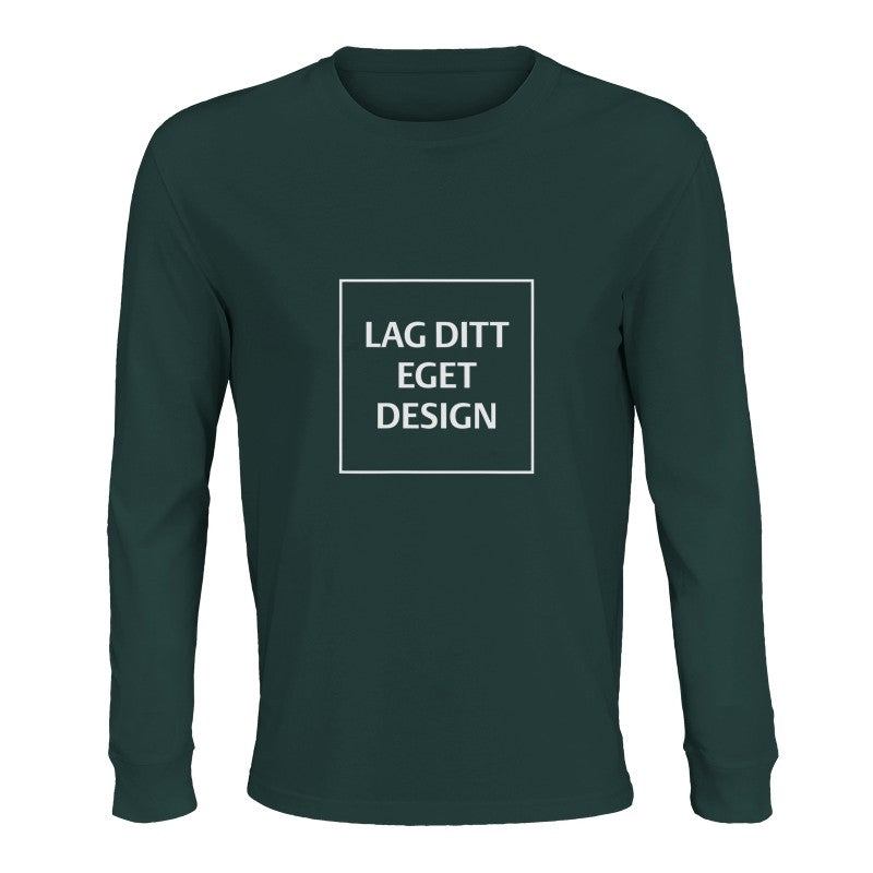 Designa din egen ekologiska långärmade T-shirt | Eget tryck