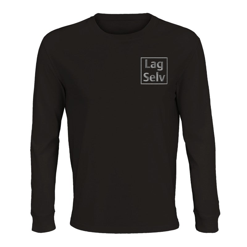 Designa din egen ekologiska långärmade t-shirt med personligt broderi
