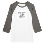 Unisex-raglan-T-shirt med 3/4-ärmar – skapa din unika design