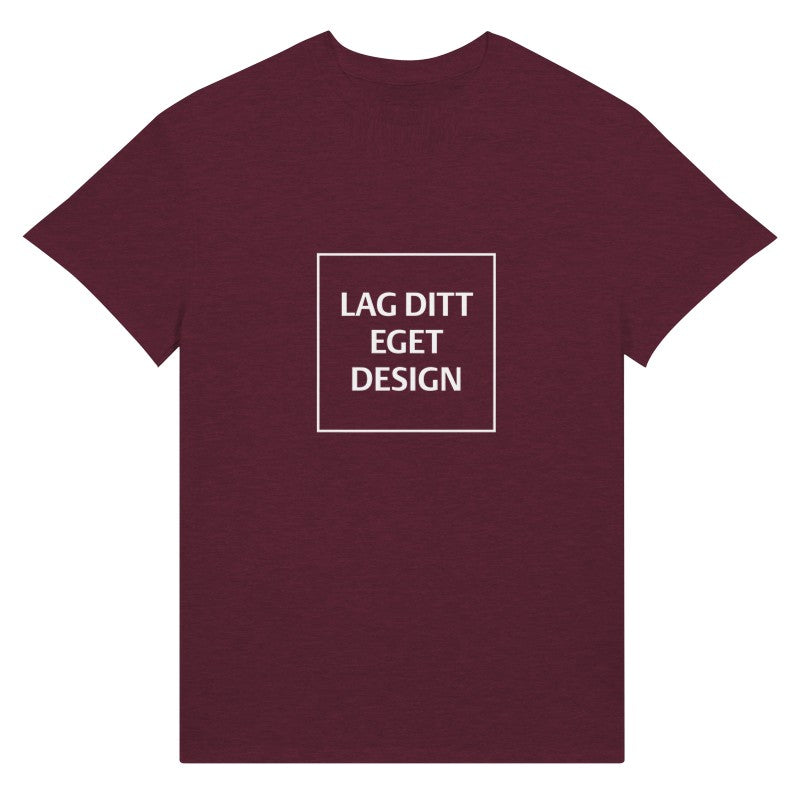 Designa din egen unisex-T-shirt med tryck | Personlig T-shirt i bomull