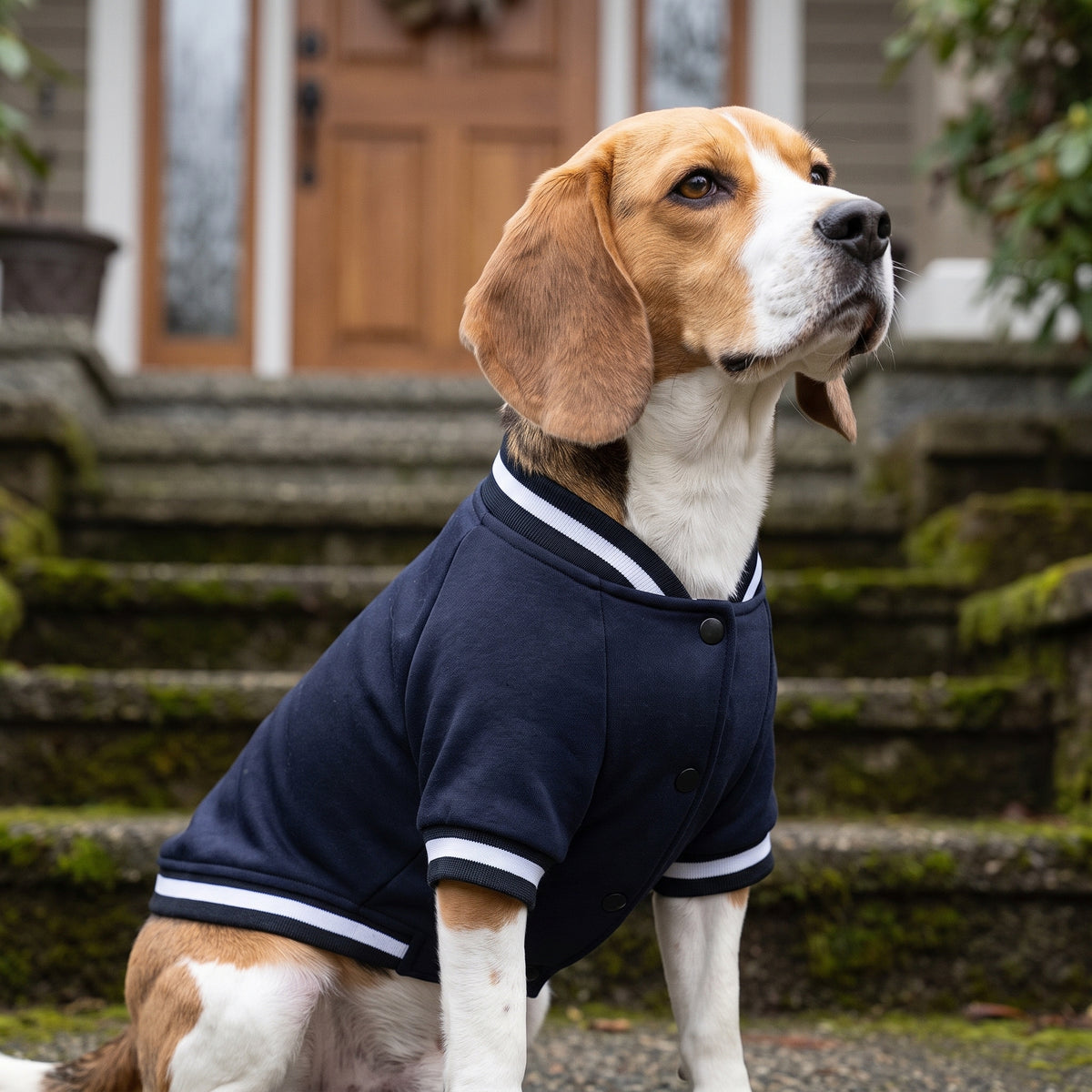 Varsity-jacka till Hund med Eget Tryck | Baseballjacka för Hund